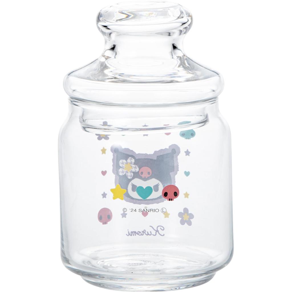 Sanrio Retro Candy Pot Glass Canister Storage Container 500ml 9 x 15cm Characters Tableware Candy Container Goods Miscellaneous Clear Made in Japan