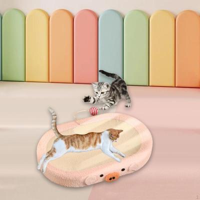 Cat Scratcher Board Scratch Pad Pet Toy Scratching Resistant Nest Play Center Comfortable Sofa