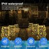 200/100LED Outdoor Solar Feuerwerk Beleuchtung Dekor LED Licht Lichterketten Ramadan Lampe Wasserdichte Lichterketten für Innenhöfe