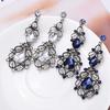 Korean-Style Luxury Water Drop Gem Earrings: Trending European and American Fashion