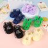 Scarpine Morbide per Neonato Principessa Primi Passi Bambina Pizzo Antiscivolo per Festa Matrimonio Toddler Culla Cotone Prewalker 0-18M