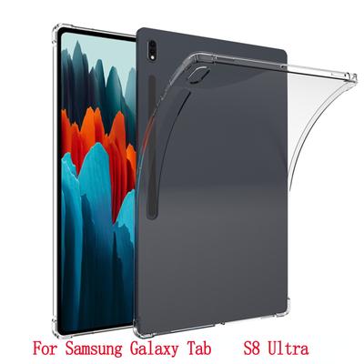 Slim Tablet Case For Samsung Galaxy Tab S8 Ultra Cases Matte Translucent Soft Tpu Cover Protective Shell Bumper Funda