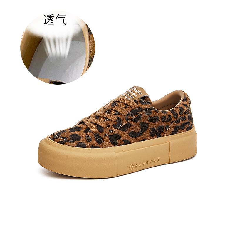 

Leather little white shoes women s 2025 spring new platform sports board shoes women s versatile casual shoes retro fashion women s shoes 40 леопард друку кольору