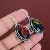 Faceted Ammolite Earring Natural Gemstone Earrings Handmade Dainty Jewelry 925 Sterling Silver Earring Ammolite Unique Jewelry Gifts For Her