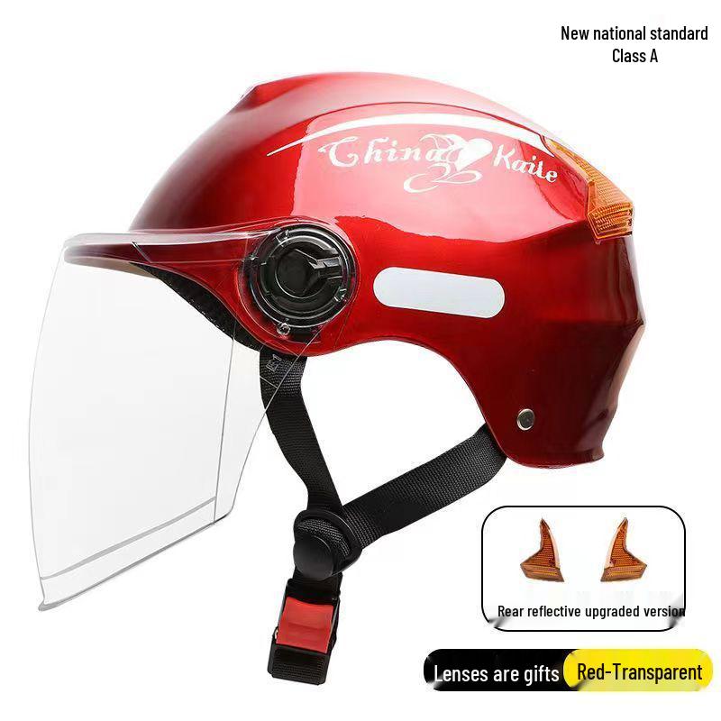 Universal Lightweight Electric Vehicle Helmet: Breathable, Sunscreen, All-Season Protection for Bikes and Motorcycles