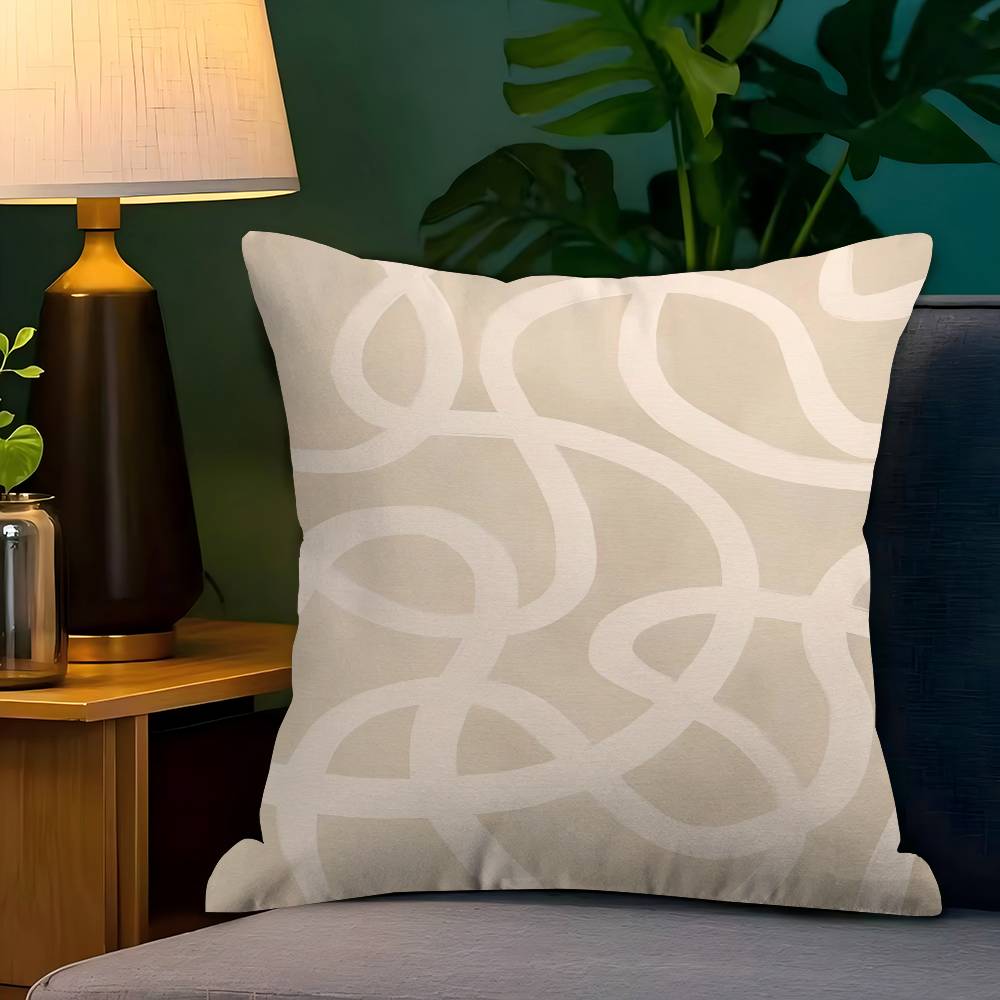 Abstract Boho Geometric Line Pillow Anime Pillow Sofa Bed Head Pillow Cover Cushion Cover Fashion