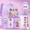 New Cartoon LABUBU Schoolbag Lightweight Burden-reduced Ridge Protection and Large-capacity Children's Schoolbag Backpack for Grades 1-6