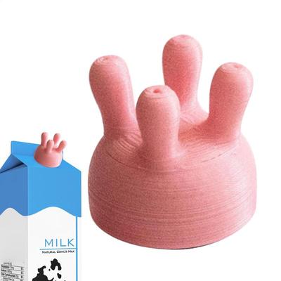 Cow Udder Milk Carton Cap Kitchen Utilities 3D Printing Funny Pouring Milk Bottle Cap Silicone Lid for Various Cartons