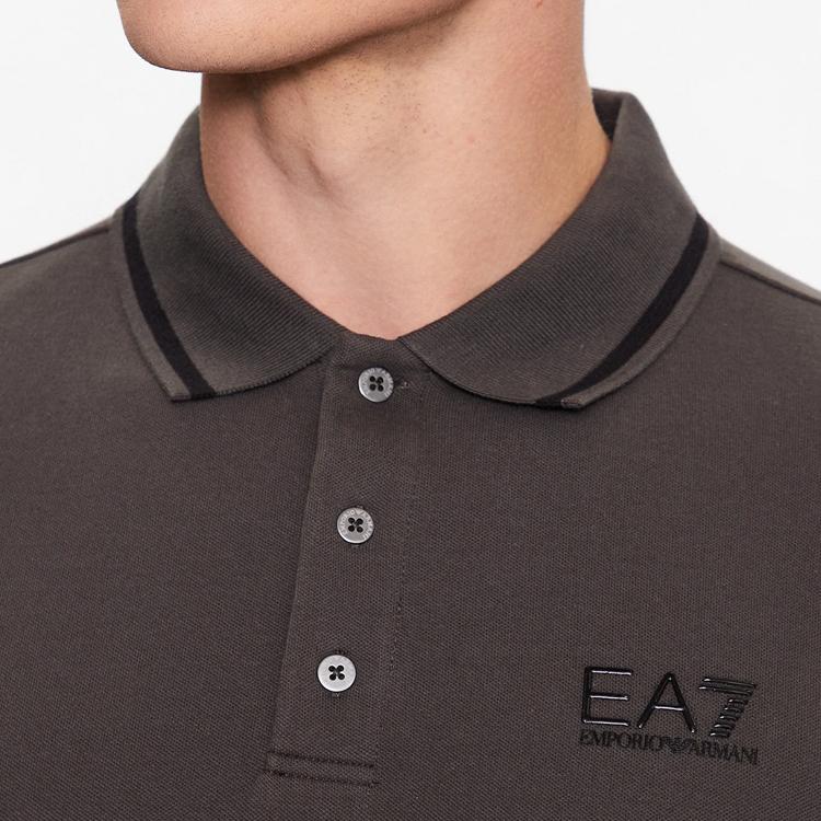 Emporio Armani EA7 Letter Logo Pattern Short Sleeve Polo Shirt Men tops 8NPF06-PJ04Z-1997