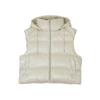 Shiny Down Vest Warmcell Solid Thick Warm Hooded Down Gilet Women Vest Snow-White 629271-87