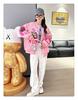 Unisex Cartoon Embroidered Baseball Jacket - Trendy Hip-Hop Style for Spring and Autumn
