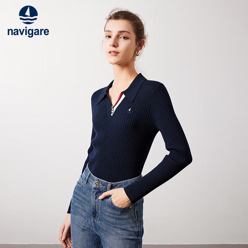 Navigare Women s Slim-Fit Knit Polo Sweater 2334024501 M