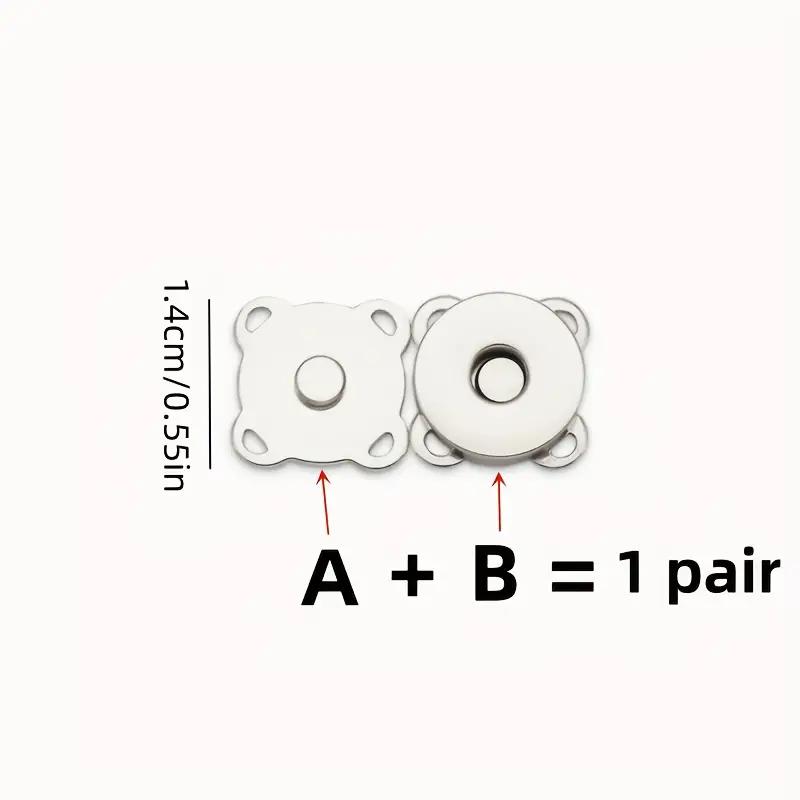 Čtvercové magnetické patentky Zapínání Knoflík Kabelka Peněženka Řemeslné Tašky Díly Příslušenství 18mm Vyberte Barvu
