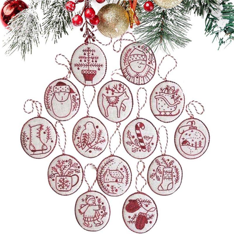 DIY Embroidery Kit Christmas Embroidery Kit For Adults Beginners With Easy Instructions