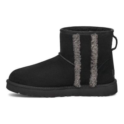 Classic Mini Round Toe Short Snow Boots Women Boots Black 1153473-BLK
