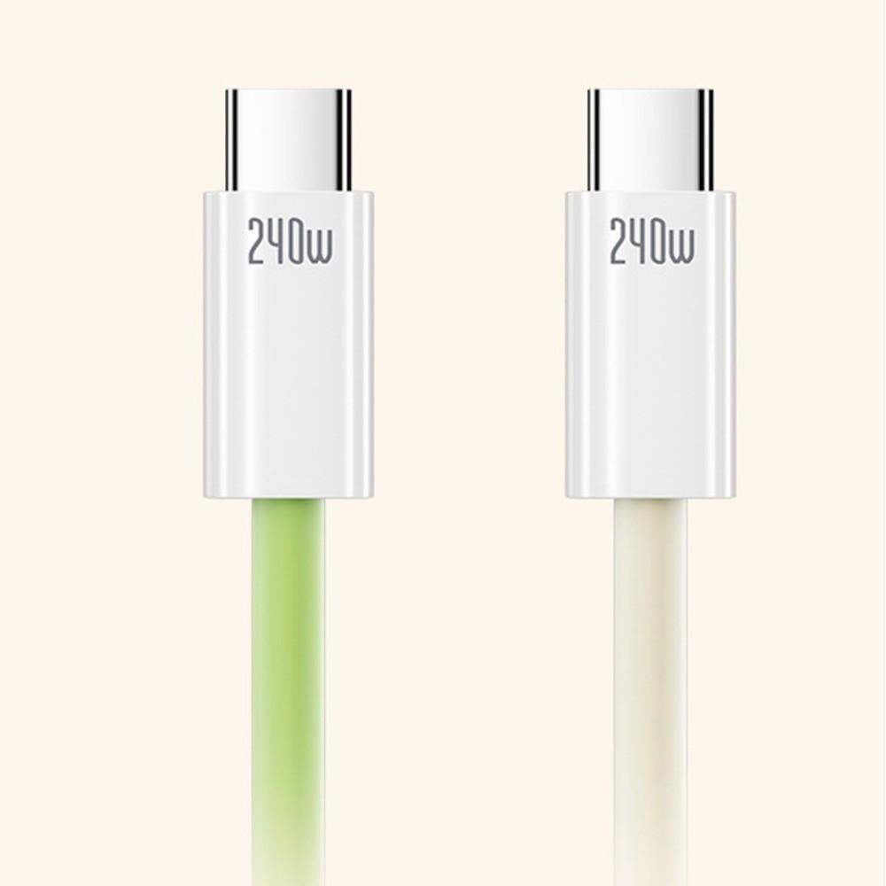 Magnetic Type C Silicone Data Cable Automatic Storage USB To Type C Charging Cable Phone Charging