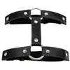 Punk Hip-Hop Pu-Leder Ring Beinring Damen Körperkette Riemen Oberschenkelring Strumpfhalter Modekleidung Valentinstagsgeschenk