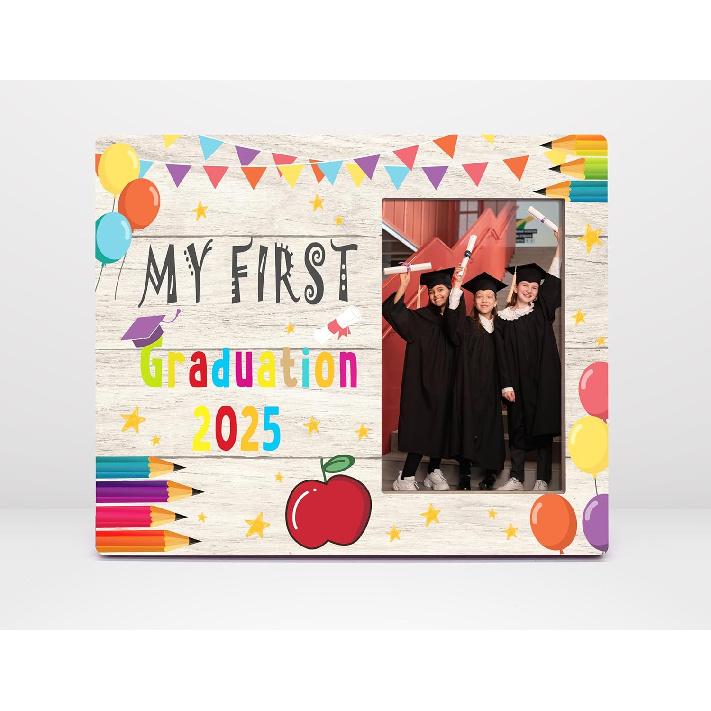 Orchroma My First Graduation 2025 Colorful Picture Frame-2025 Kindergarten 8x10 in First Preschool Graduation Gifts for Kids,Presschool Graduation 8x10 in（My First Gradua