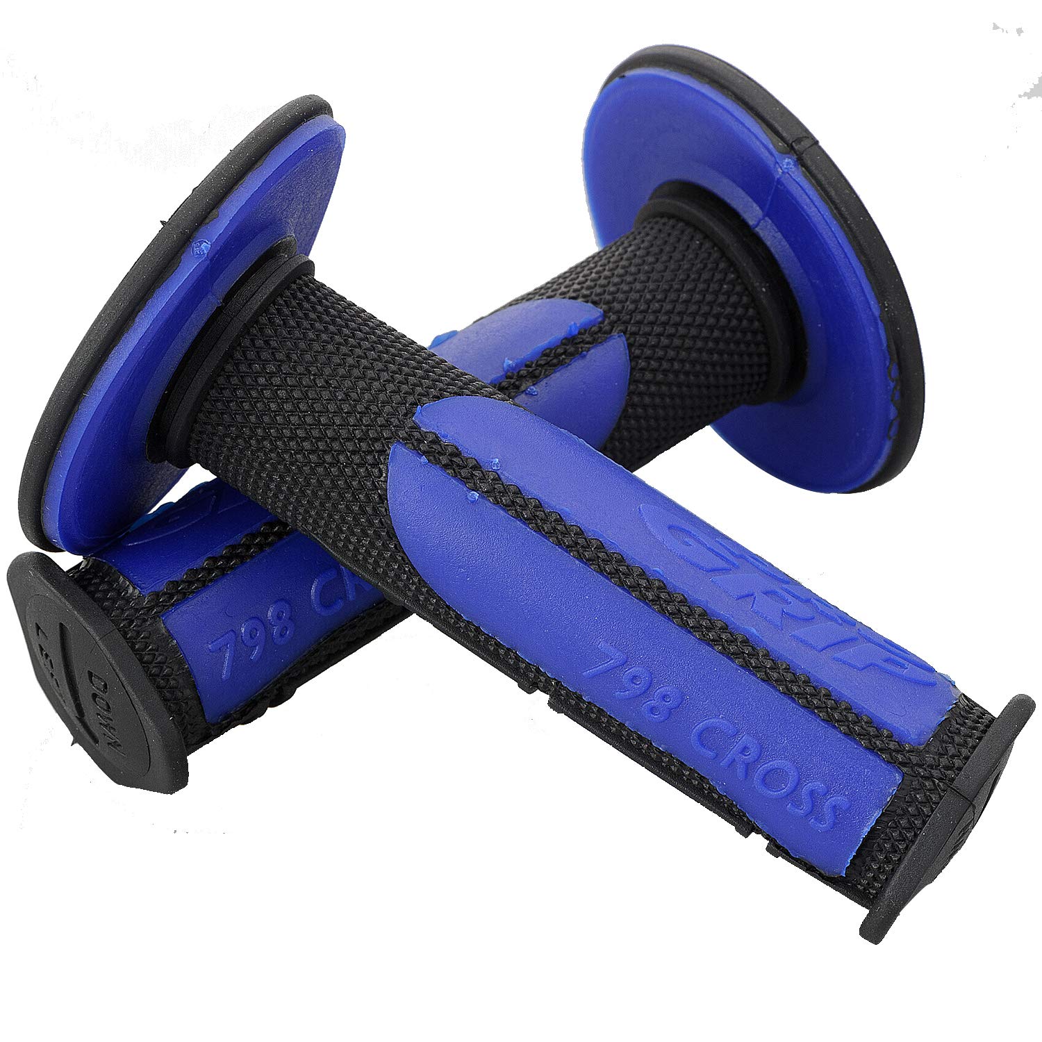 

Daytona PROGRIP Motorcycle Grips for Handlebar Diameter 115mm Gel Ends 798 Type 98145 22.2 (Off-Road) Anti-Vibration Non-Penetrating Black/Blue