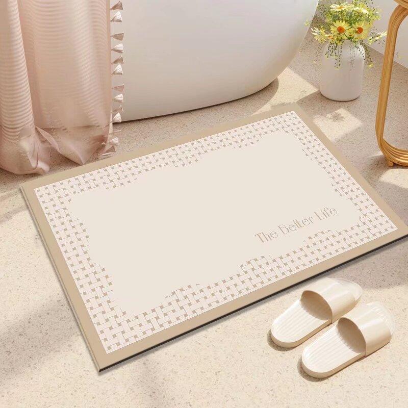 Door Dirt-resistant Bathroom Floor Mat Diatom Mud Water-absorbing Quick-drying Toilet Toilet Bathroom Non-slip Mat