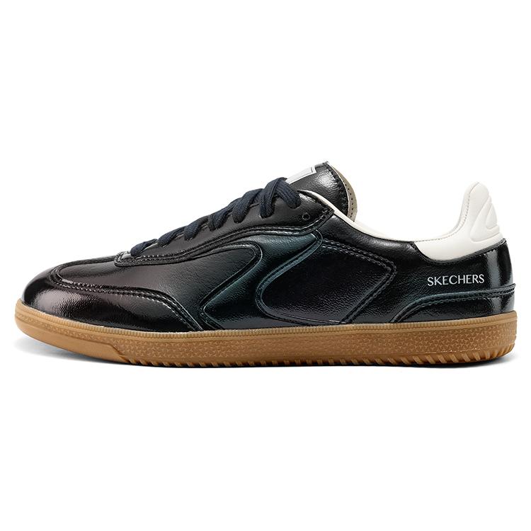 Skechers Galaxy Red Training Shoes Sport Thin Sole T-Head Shoes Versatile Low-Top Skate Shoes Women sneaker Black 185324-BLK