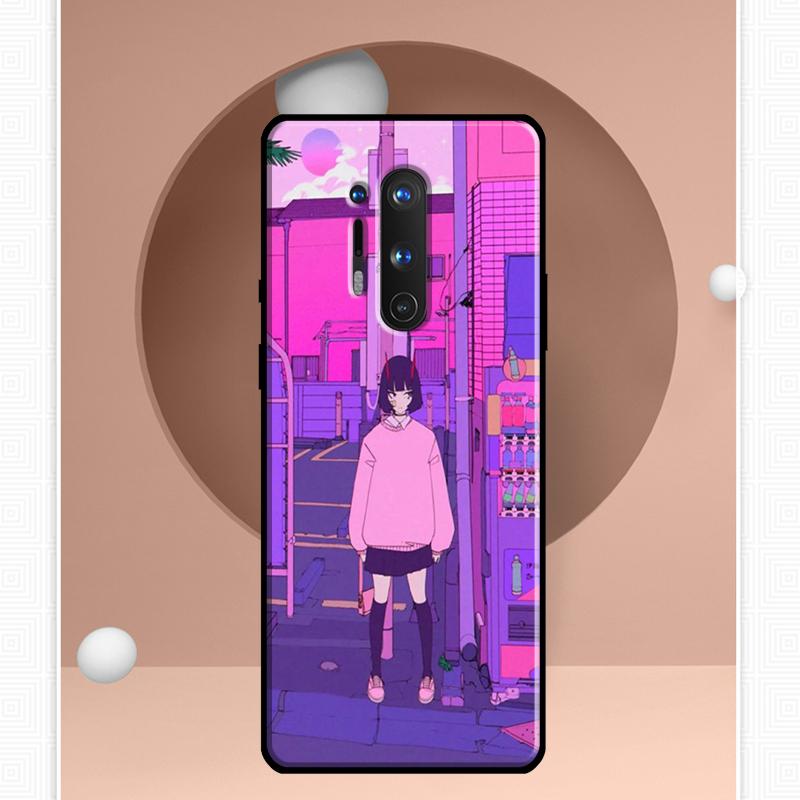Japanese Style Anime Case For OnePlus Ace 11 9 10 Pro 9RT 10T 8T Cover For OnePlus Nord CE 2 Lite 2T N10 N20