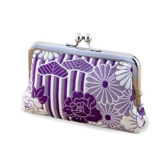 Ren Wallet Parent-Child Frame 14122.5cm Coin Purse Round 3.3 Sun Square 3.8 Retro Flower Kikuha Sakura Check Puff Weave
