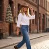 Sombrero Fedora Ancho de Color Liso para Hombres y Mujeres