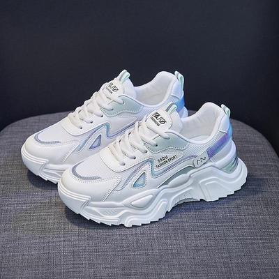 Damen Sneaker Neuer Frühling Luxus Mesh Atmungsaktiv Sport Weiße Schuhe Frau Plattform Laufschuhe Vulkanisierte Schuhe Trainer