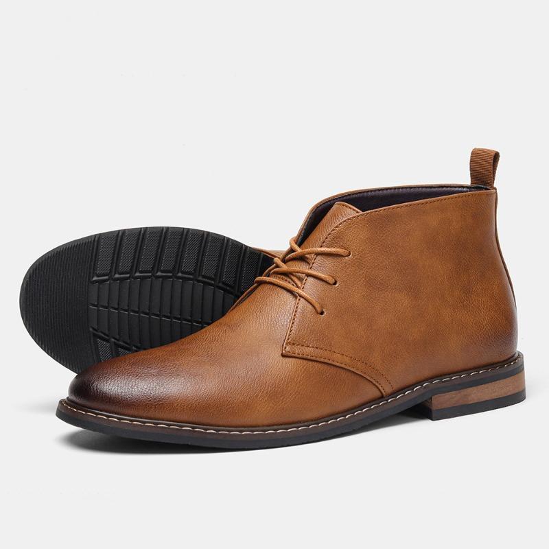 Stor storlek retro Martin boots herrökenkängor polokängor arbetskläder kängor casual mellanhöga läderskor