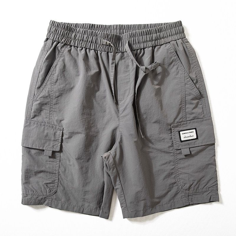 Cargo Shorts Men's Summer Thin Large Pocket Mountain Outdoor Machine Style Plus Size Loose Casual Straight Shorts