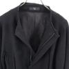 Y's No Color Jacket Black Series Ribbed Knit Sleeves Women Used