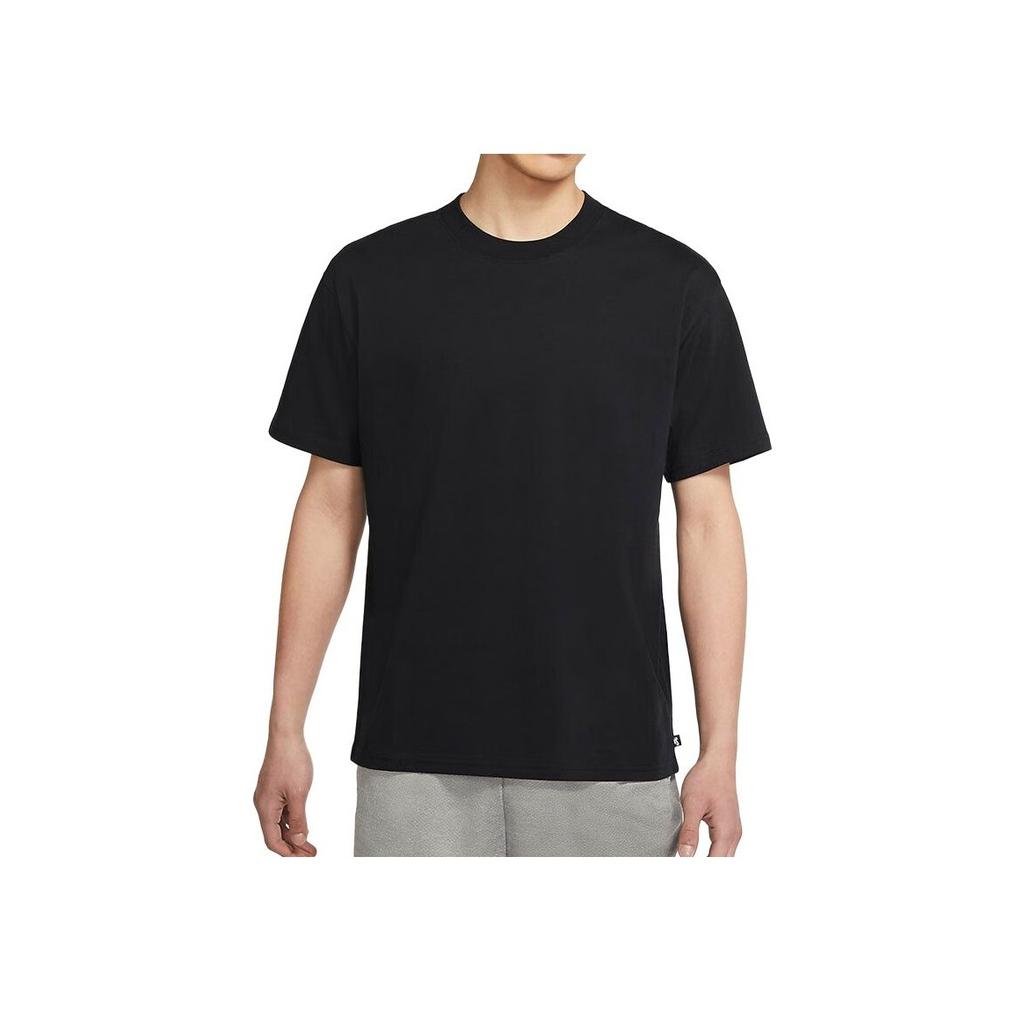 Nike SB Solid Loose Skateboarding Tee Men Tops Black DB9976-010