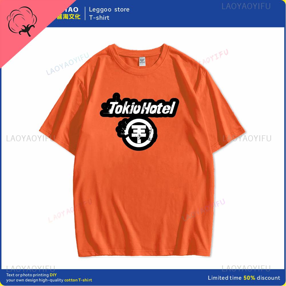 Tokyo Bedrucktes Muster Lässiges Baumwoll-T-Shirt Geeignet für Männer und Frauen Kurzärmelig Rundhals Sommerkleidung