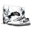 EBERNON Skateboard Shoes Men's Low Top Black//White CK0034-100(Team2012-Y NE)
