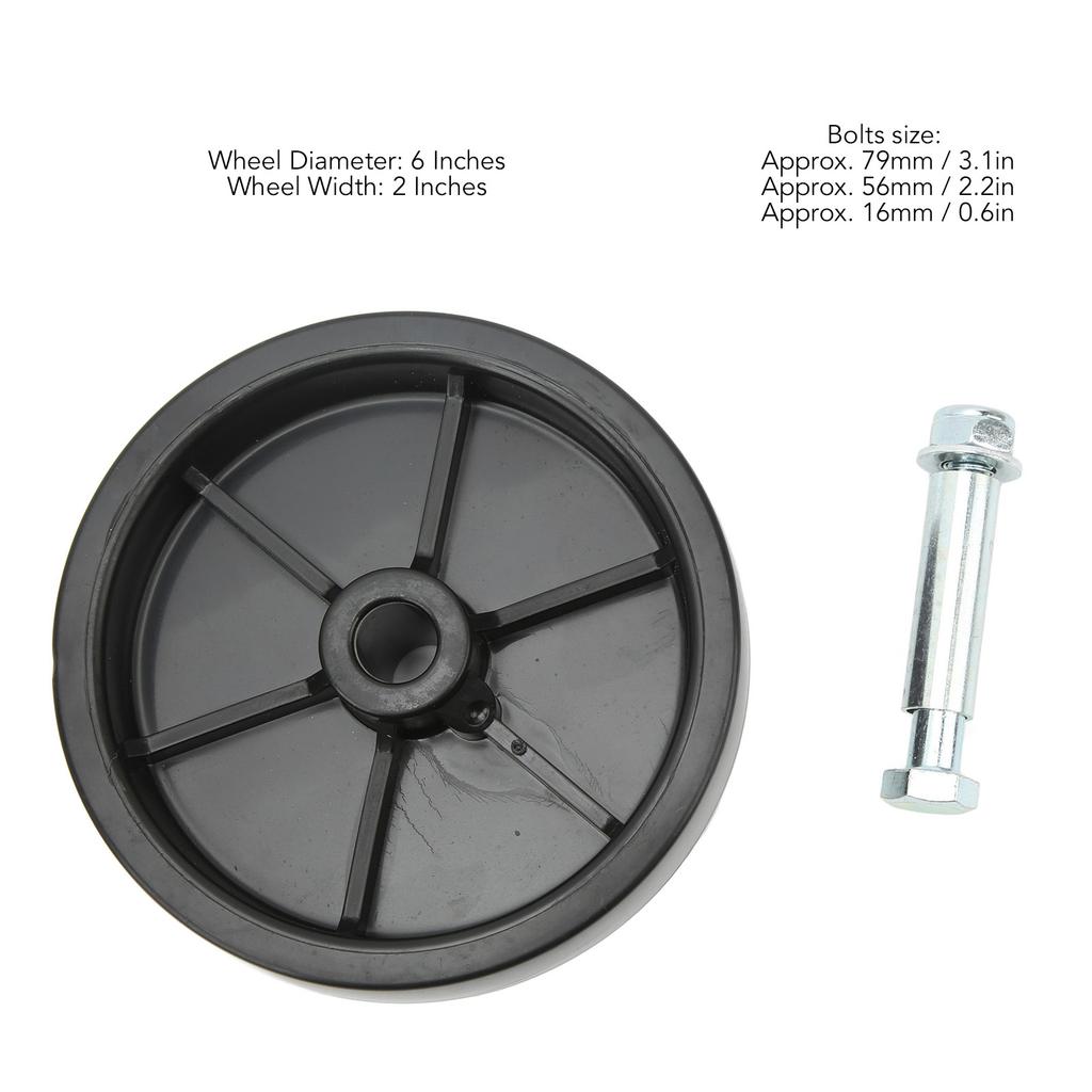 6 Inch Trailer Jack Wheel 1200LB Load Capacity High Temperature Resistance Jack Wheel Caster for RV Trolleys Trailer Jack Wheel