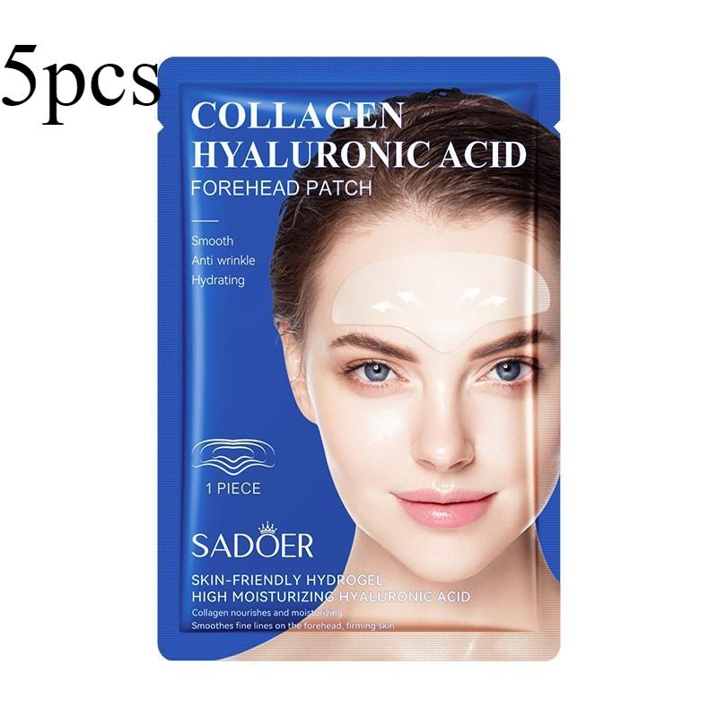 5PCS Hyaluronic Acid Collagen Firming Forehead Patch To Improve Forehead Lines 5pcs 10g*5pcs