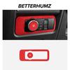 Made of Alcantara Betterhumz For Ford F-150 SVT Raptor -2025 Car Headlight Lamp Switch Trim Sticker Car Interior Accessories