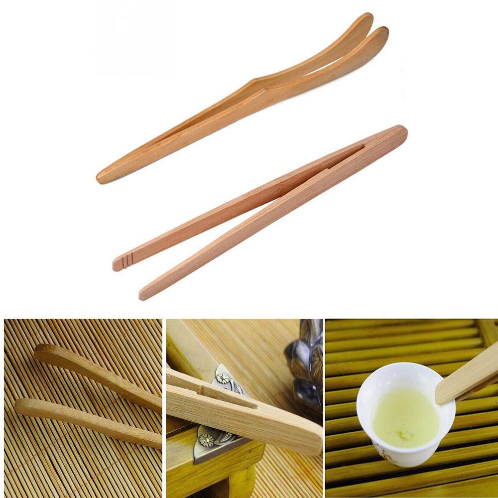 Cooking Utensil Tong Kitchen Tool Tweezer Salad Clip Bamboo Wood Tea Tongs