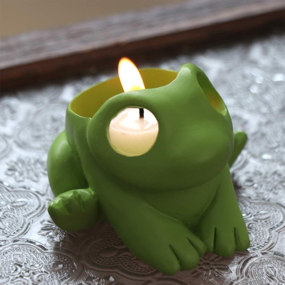 Funny Frog Candle Holder Cute Scented Candles Durable Tea Light Candle Stand Kitchen Accessories