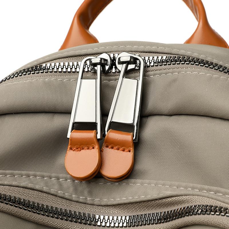 Stylish Nylon Backpack for Women – Lightweight & Water-Resistant Design with PU Accents and Multi-Pocket Storage, Ideal for Daily Use