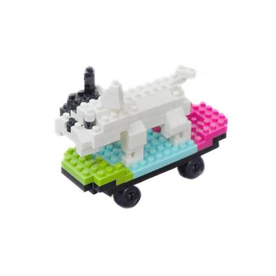 Nanoblok prkno ježdění Francouzský buldoček 133 dílků (PCS)