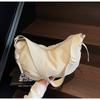 Bag women's summer new large-capacity dumpling bag simple fashion retro niche solid color shoulder bag