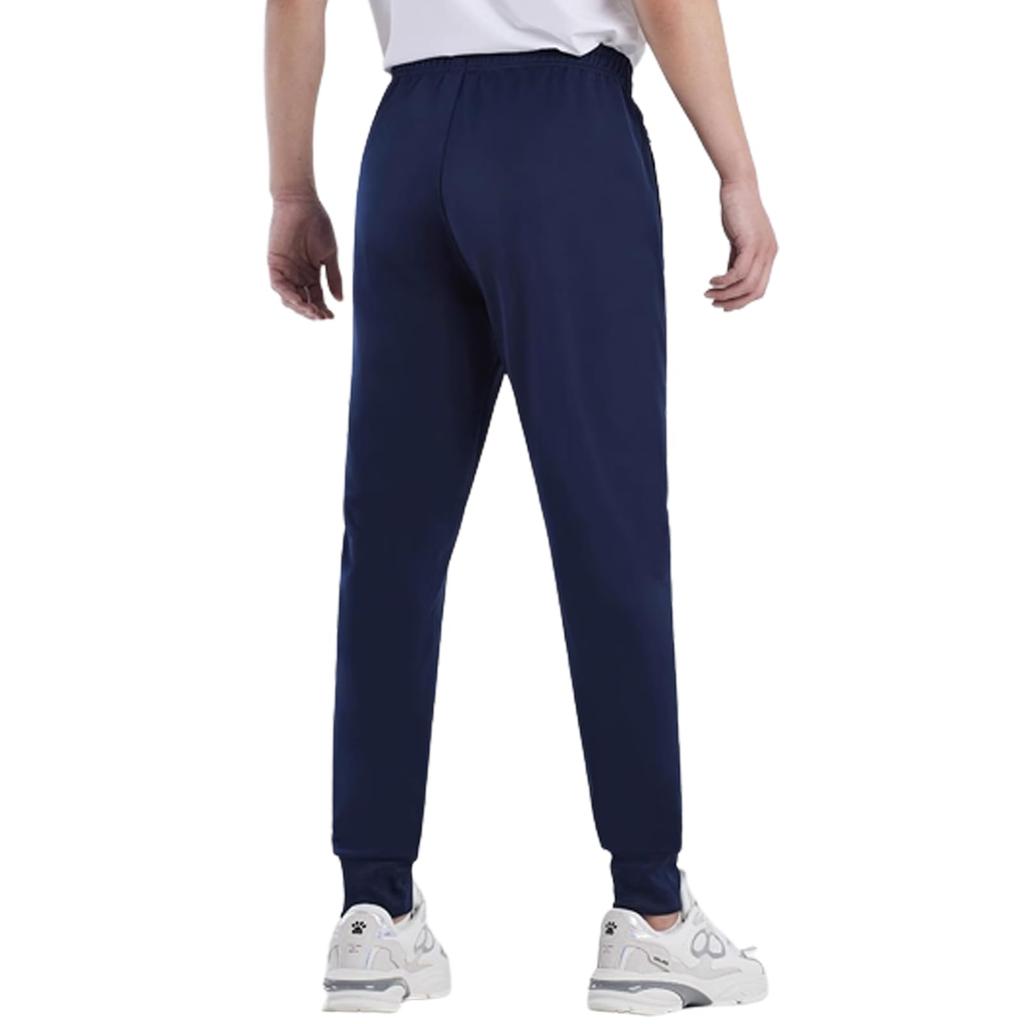 Kelme Men's Lightweight Stretch Training and Exercise Jersey Pants with Zipper (Navy, L)