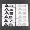 3D ABS Letters Emblem for Audi A3 A4 A5 A6 A7 A8 Q2 Q3 Q5 Q7 A4L A6L A8L Car Rear Trunk Badge Tail Logo Decoration Sticker Decal