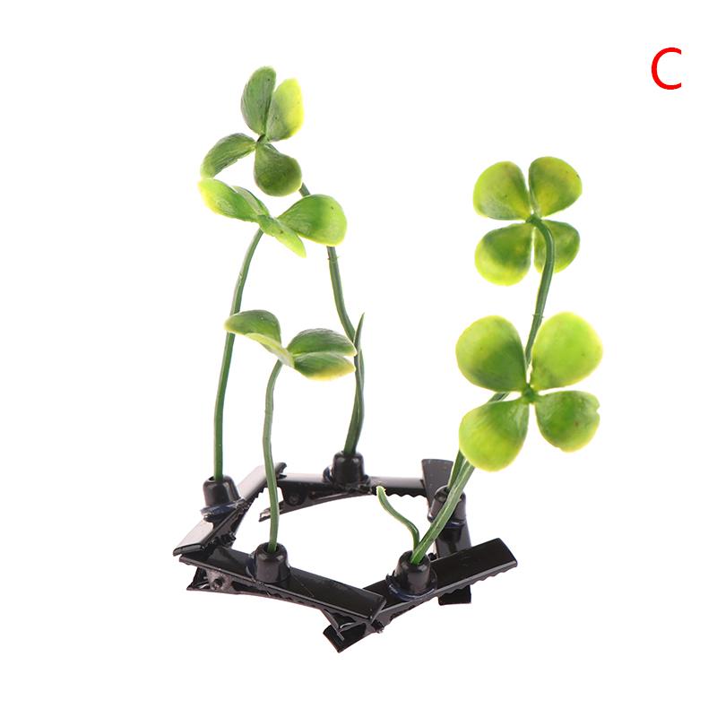 

5Pcs Unisex Funny Grass Clips Adorable Flower Mushroom Plant