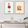 Fun Fruit Animal Posters and Prints Kitchen Canvas Garlic Goose Nordic Art Print Broccoli Sheep Murals Living Room Decoration