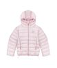 PAGESIISII Siisii Lightweight Padded Jacket With Lettering Patch Point Pink