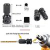 13-Piece Titanium Hex Shank Drill Bit Set (1.5-6.5mm) for Electric Screwdrivers, 1/4" Shank (6.35mm)