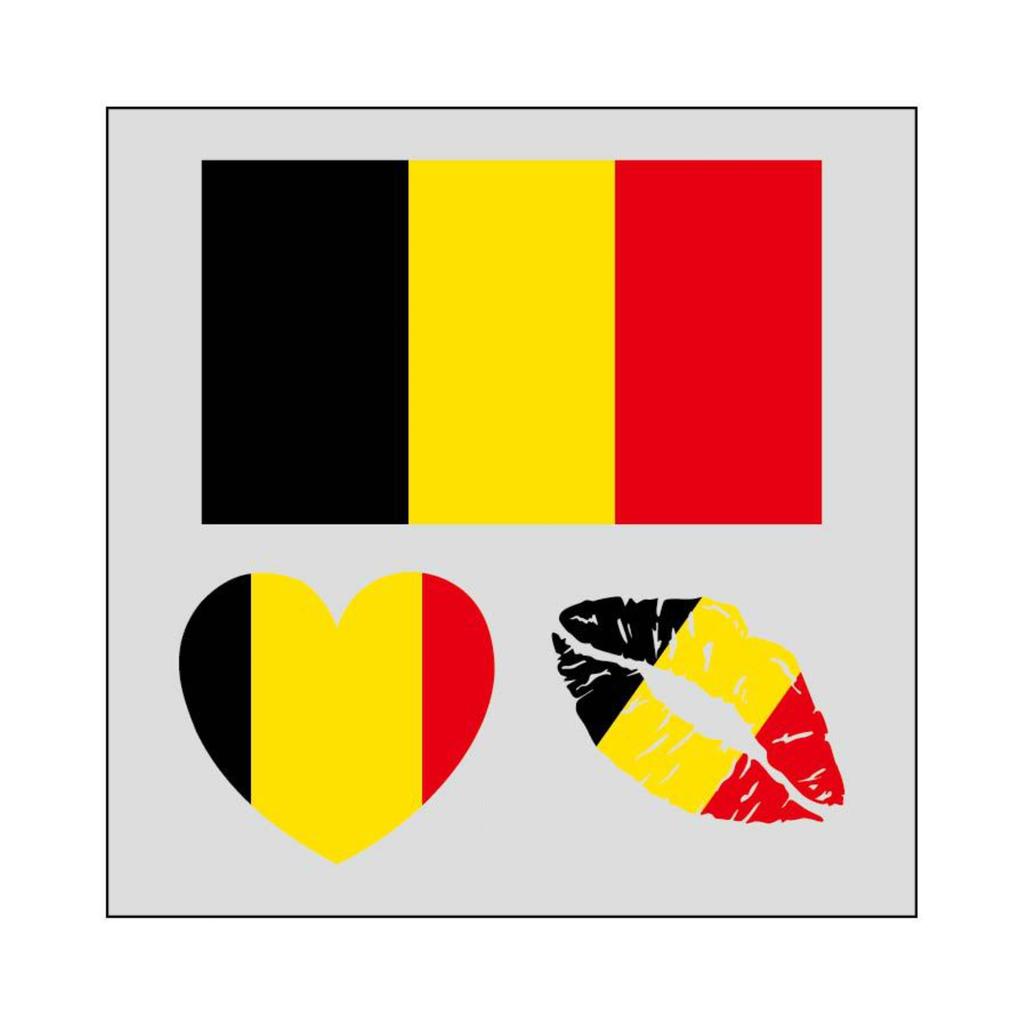 Flag Football Fan Tattoos/Face Stickers, Event Cheering Props, Suitable For Adults And Children.
